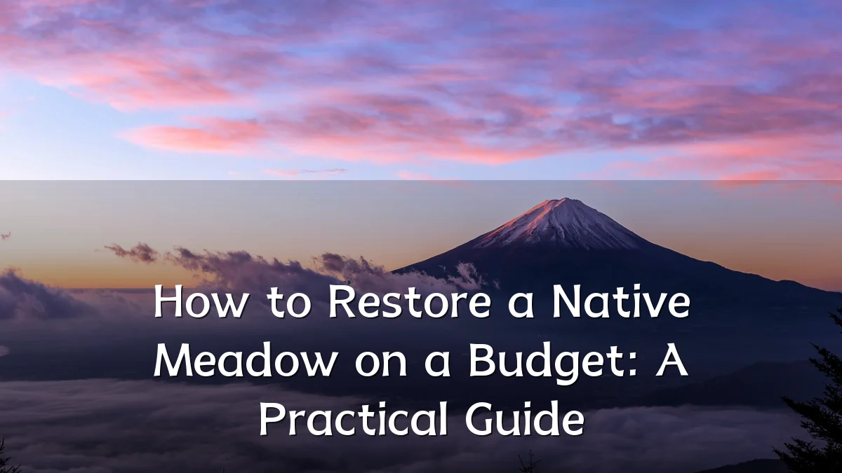 How to Restore a Native Meadow on a Budget: A Practical Guide