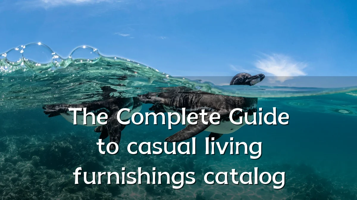 The Complete Guide to casual living furnishings catalog