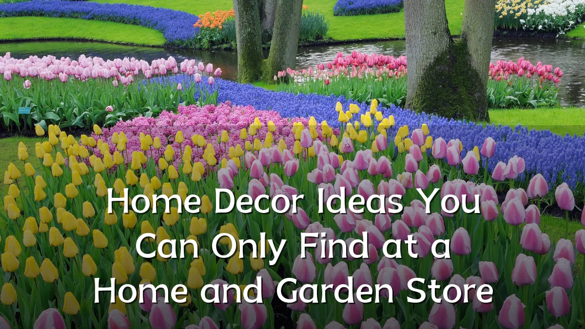 Home Decor Ideas You Can Only Find at a Home and Garden Store
