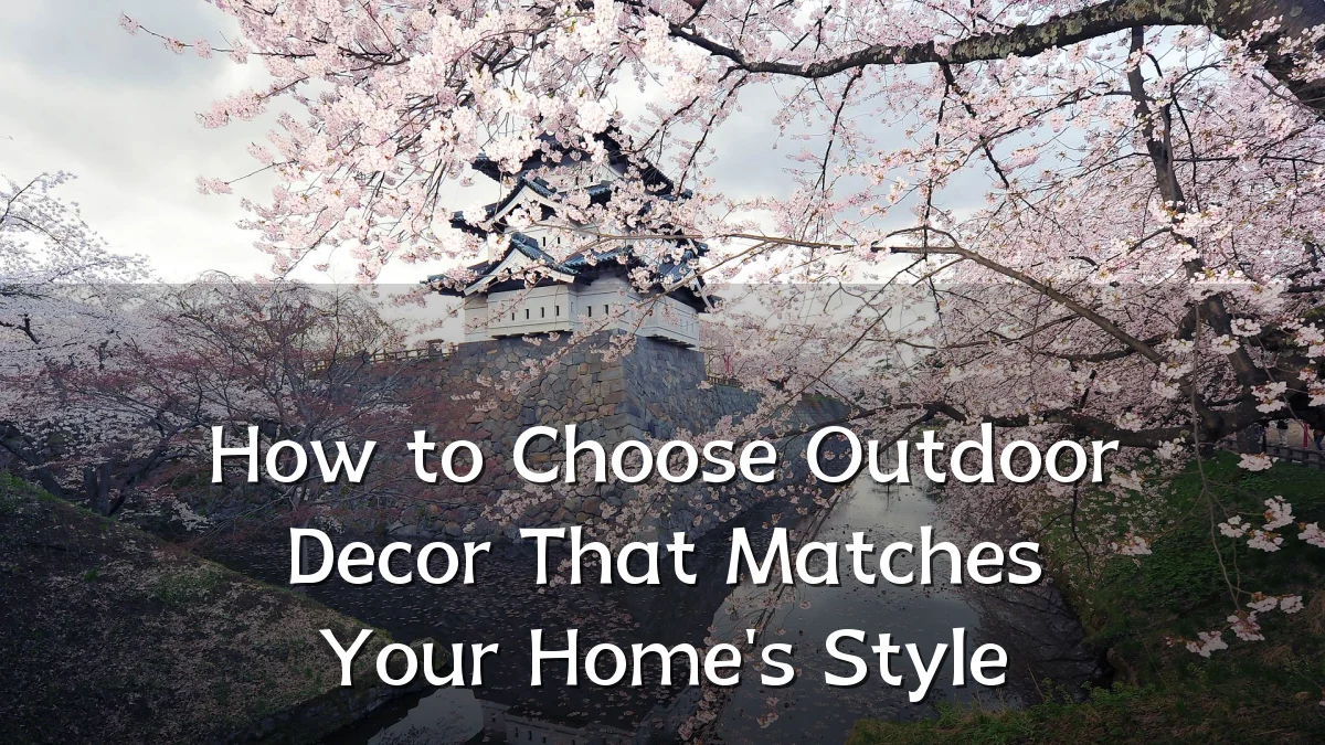 How to Choose Outdoor Decor That Matches Your Home's Style