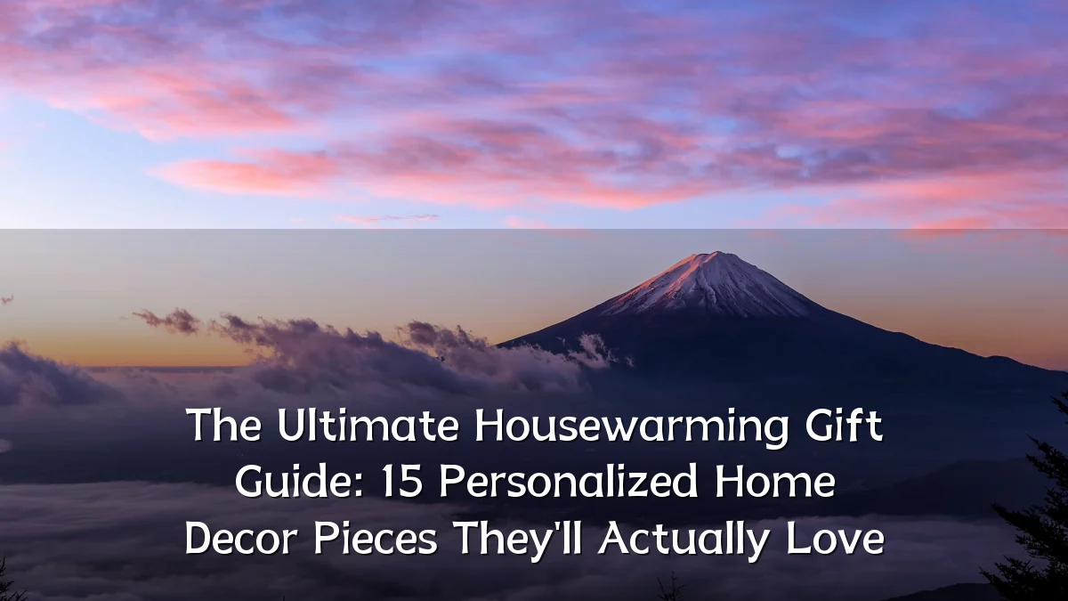 The Ultimate Housewarming Gift Guide: 15 Personalized Home Decor Pieces They'll Actually Love