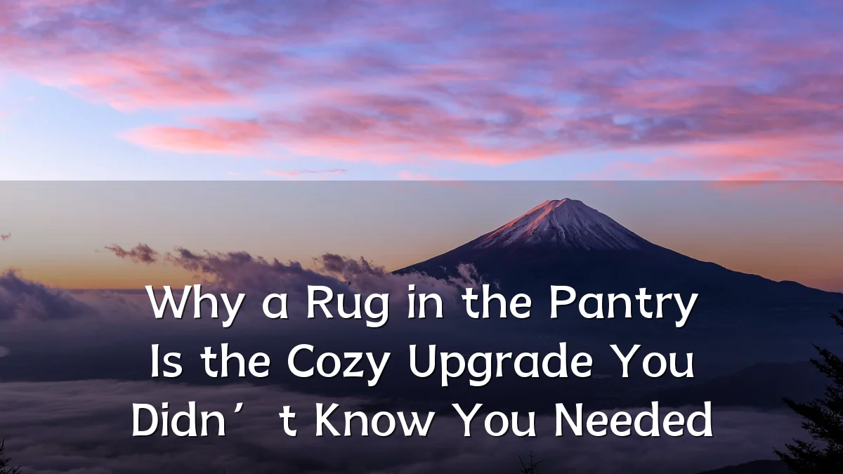 Why a Rug in the Pantry Is the Cozy Upgrade You Didn’t Know You Needed