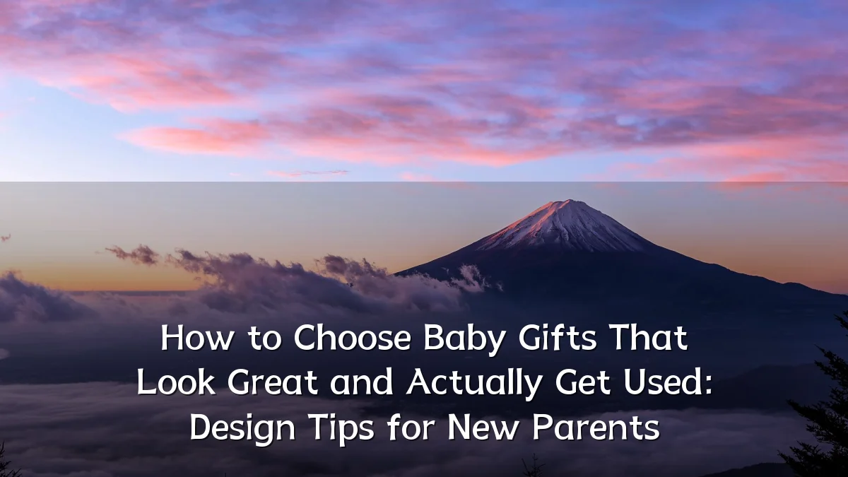 How to Choose Baby Gifts That Look Great and Actually Get Used: Design Tips for New Parents