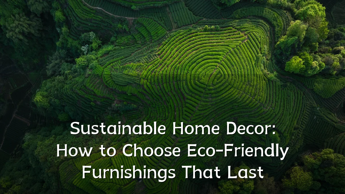 Sustainable Home Decor: How to Choose Eco-Friendly Furnishings That Last