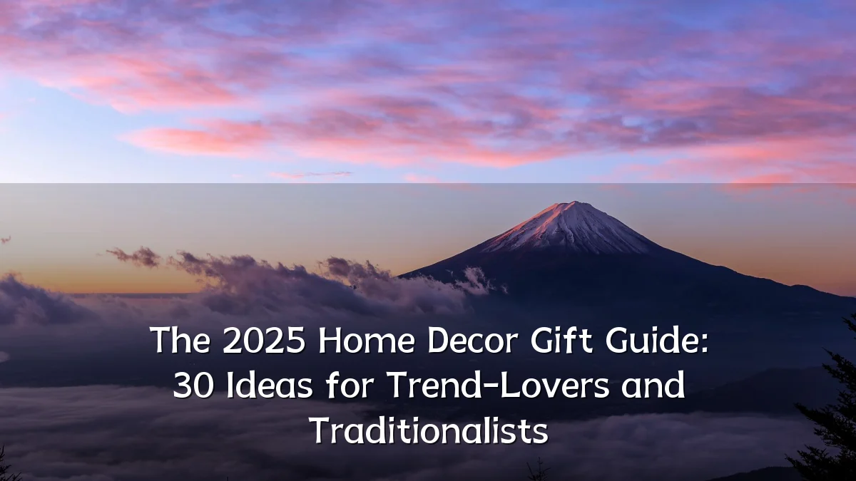The 2025 Home Decor Gift Guide: 30 Ideas for Trend-Lovers and Traditionalists