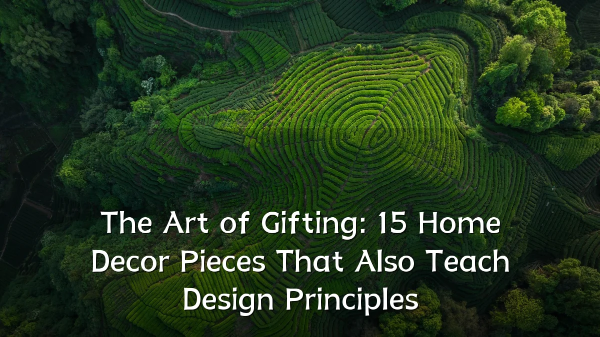 The Art of Gifting: 15 Home Decor Pieces That Also Teach Design Principles